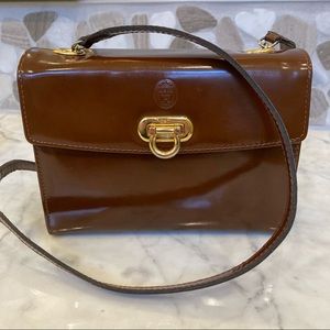 KEM Brown Patten Leather Purse